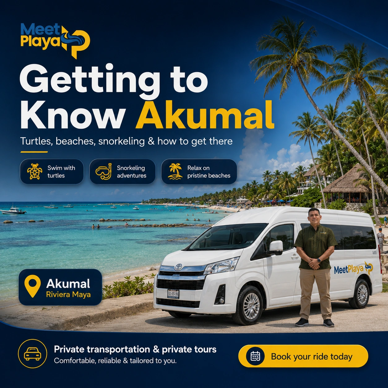 Getting to Know Akumal: Turtles, Beaches & Private Transportation