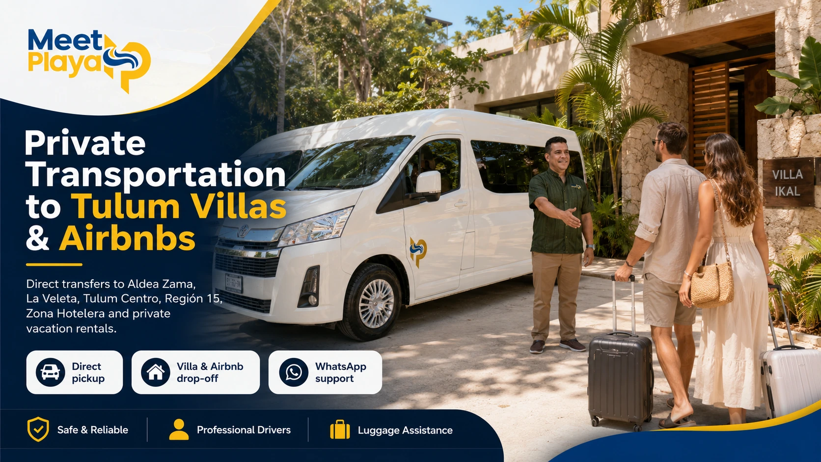 Tulum Airport to Airbnb or Villa Transportation: Complete Guide