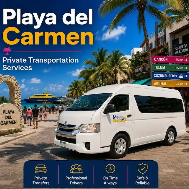Private Playa del Carmen transportation service by MeetPlaya