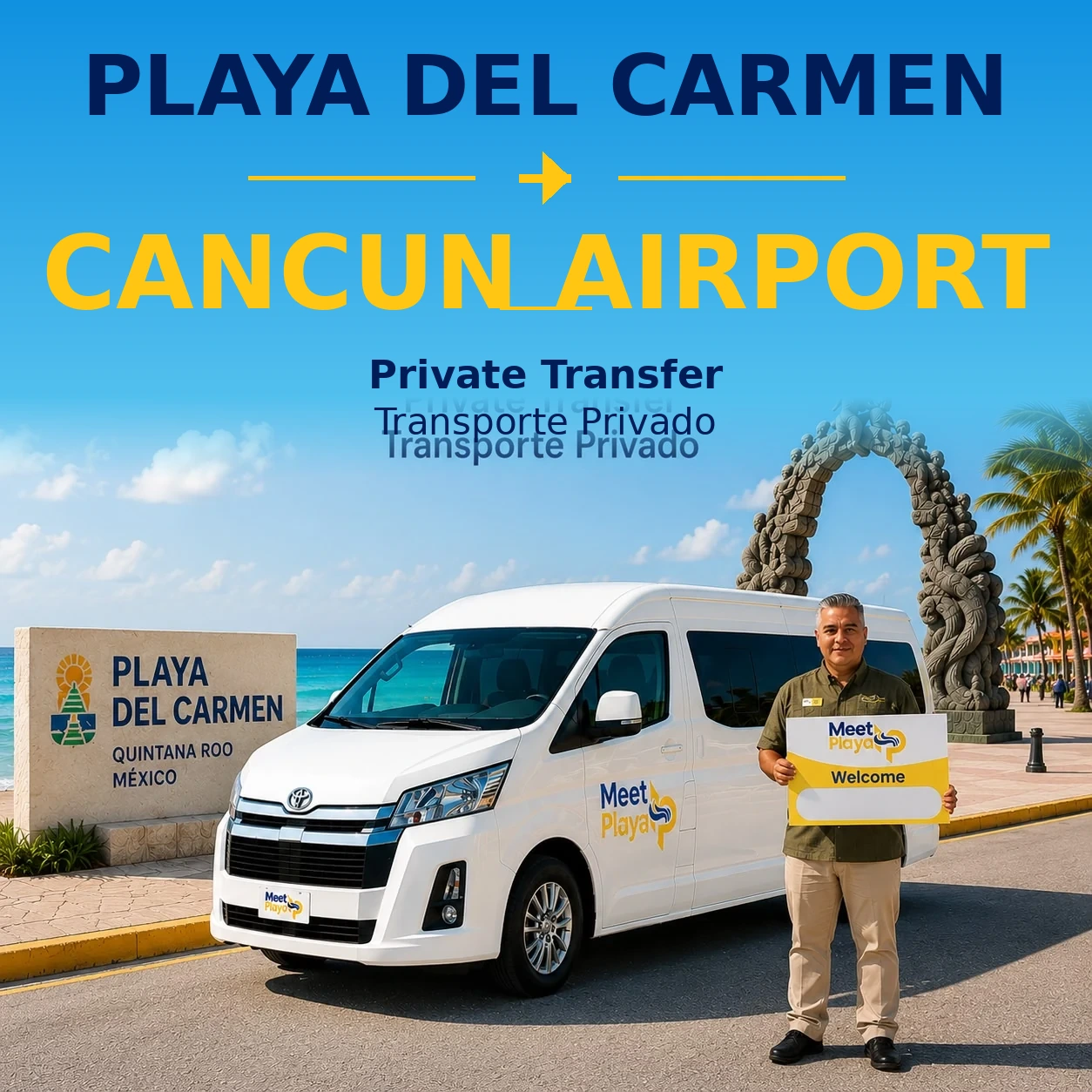 Playa del Carmen to Cancun Airport Private Transfer